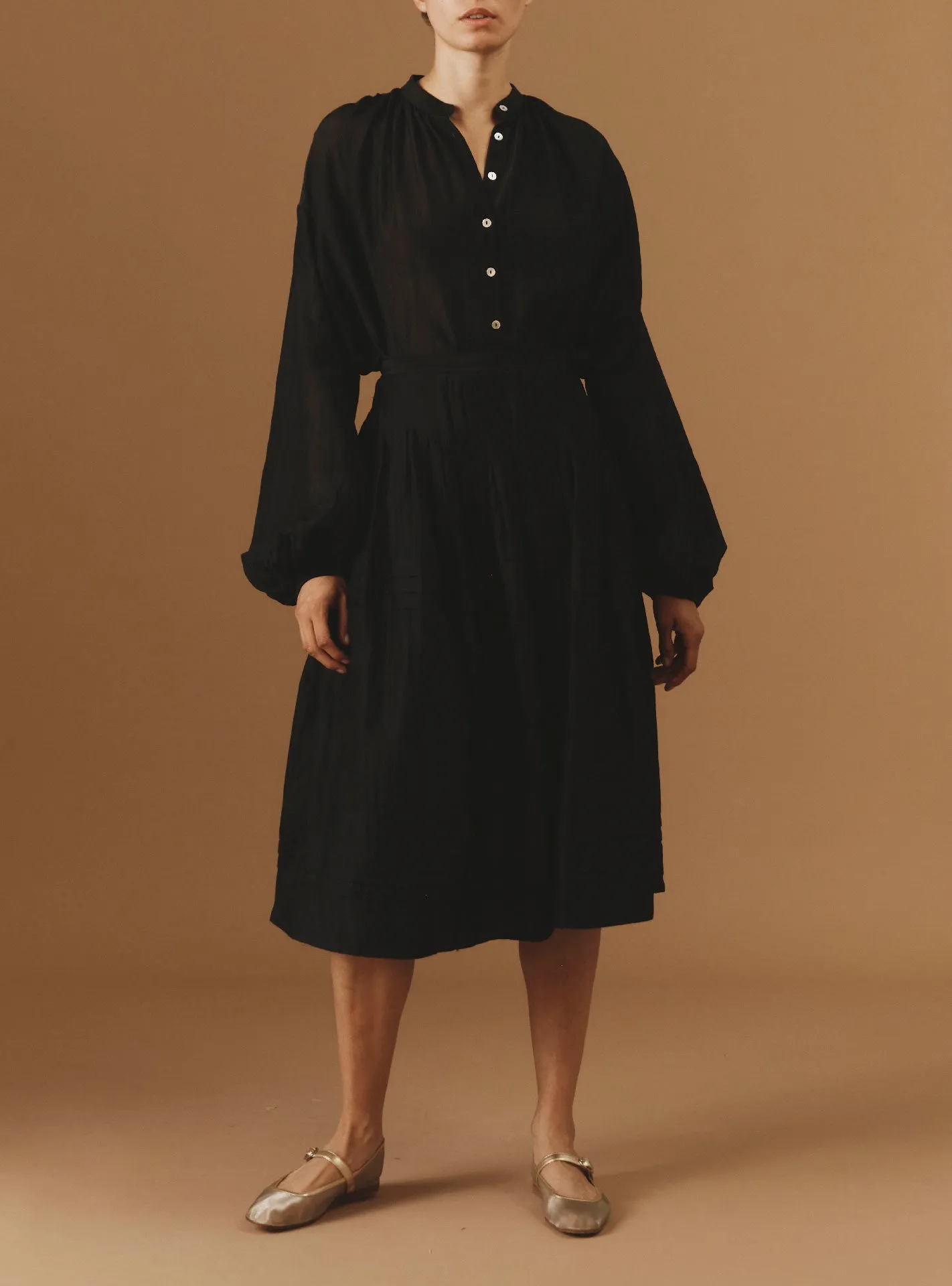 Slava Blouse - Optical Pleats - Black