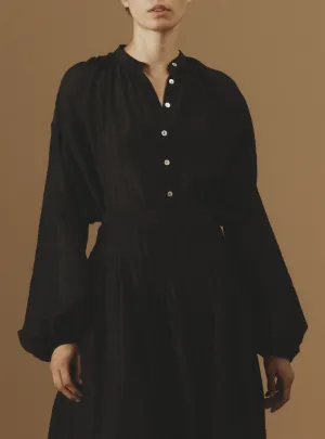 Slava Blouse - Optical Pleats - Black