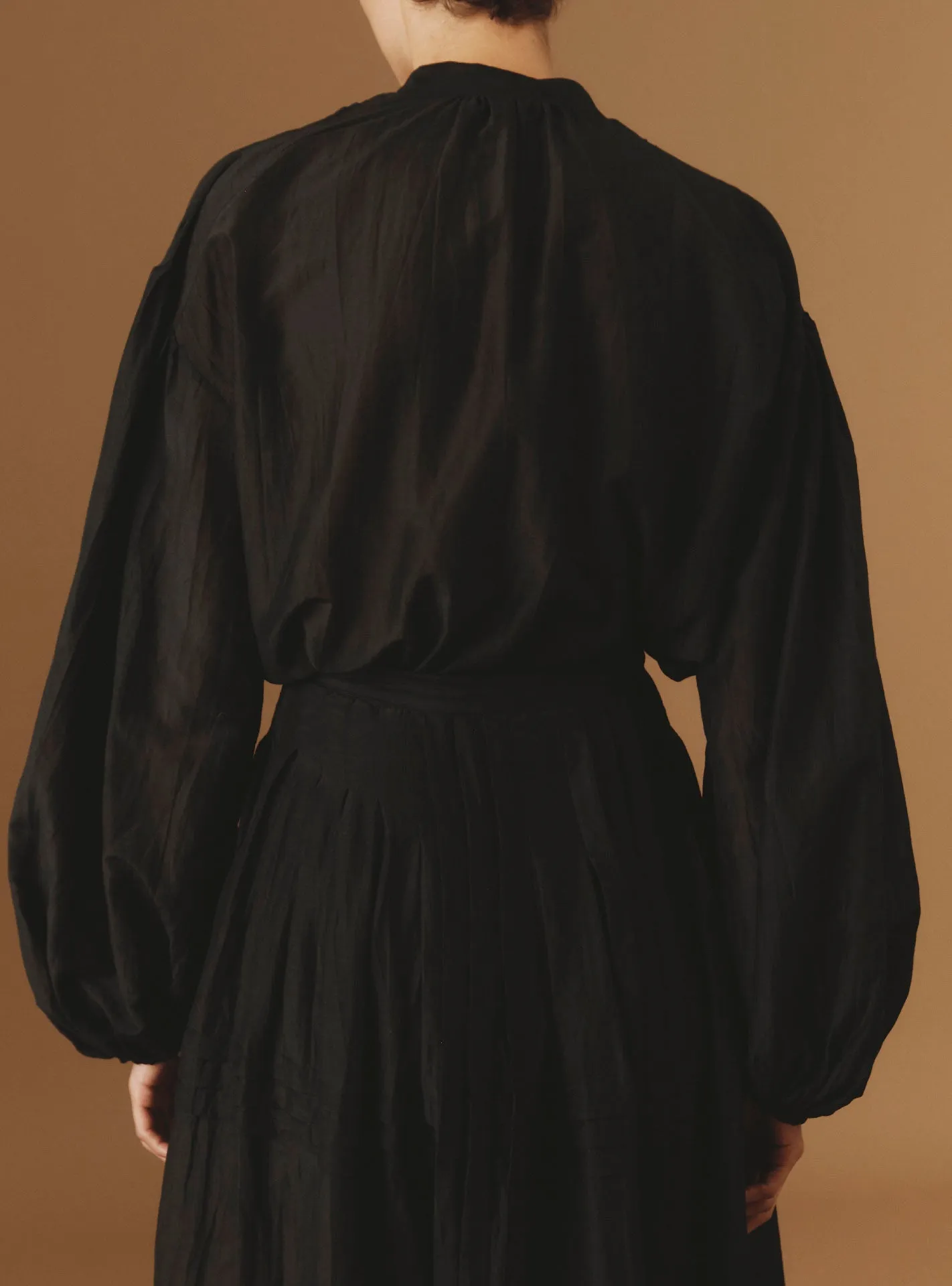 Slava Blouse - Optical Pleats - Black