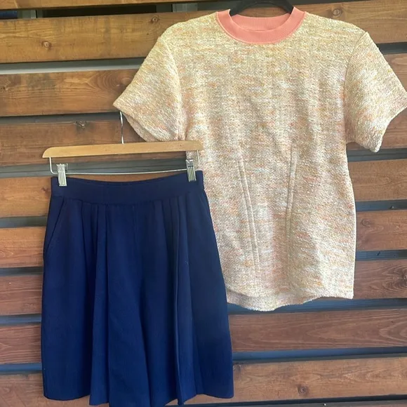 St. John Santana Knit Bermuda high waisted pleated shorts Akris The Row Toteme