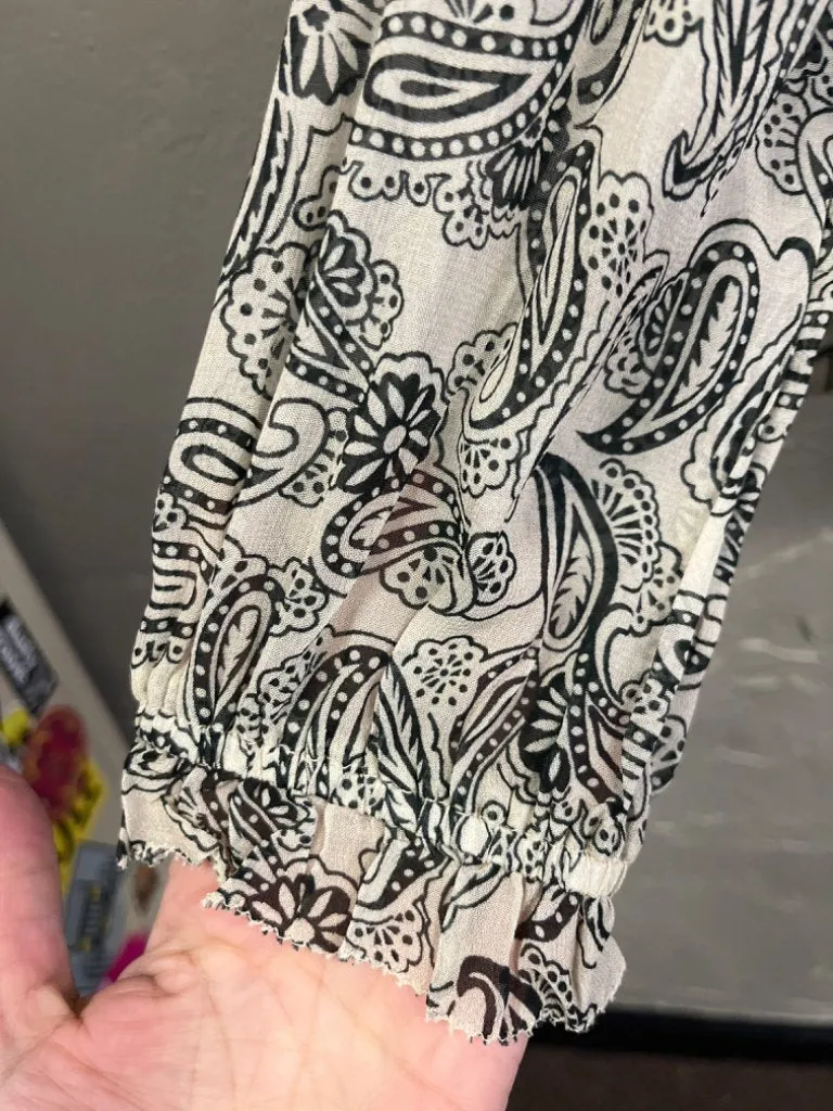 SUNDANCE TASSE TIE BOHO TOP (org$128)