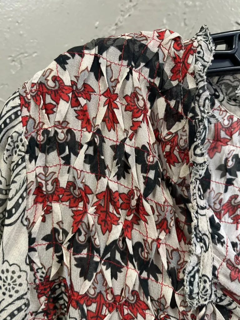 SUNDANCE TASSE TIE BOHO TOP (org$128)