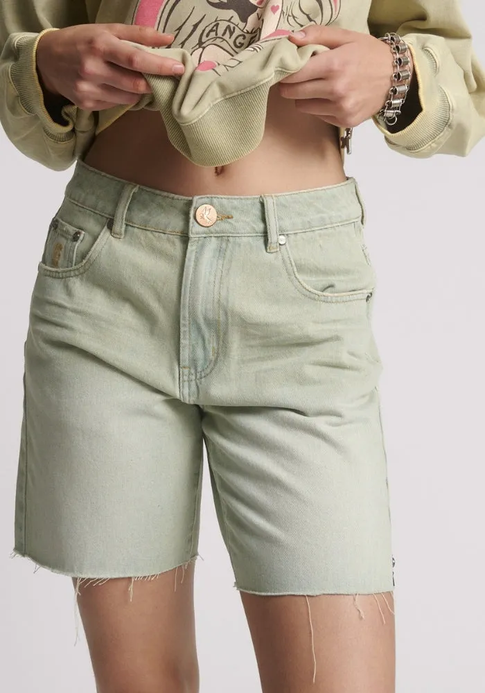 Sunday Jackson Mid Waist Wide Leg Shorts