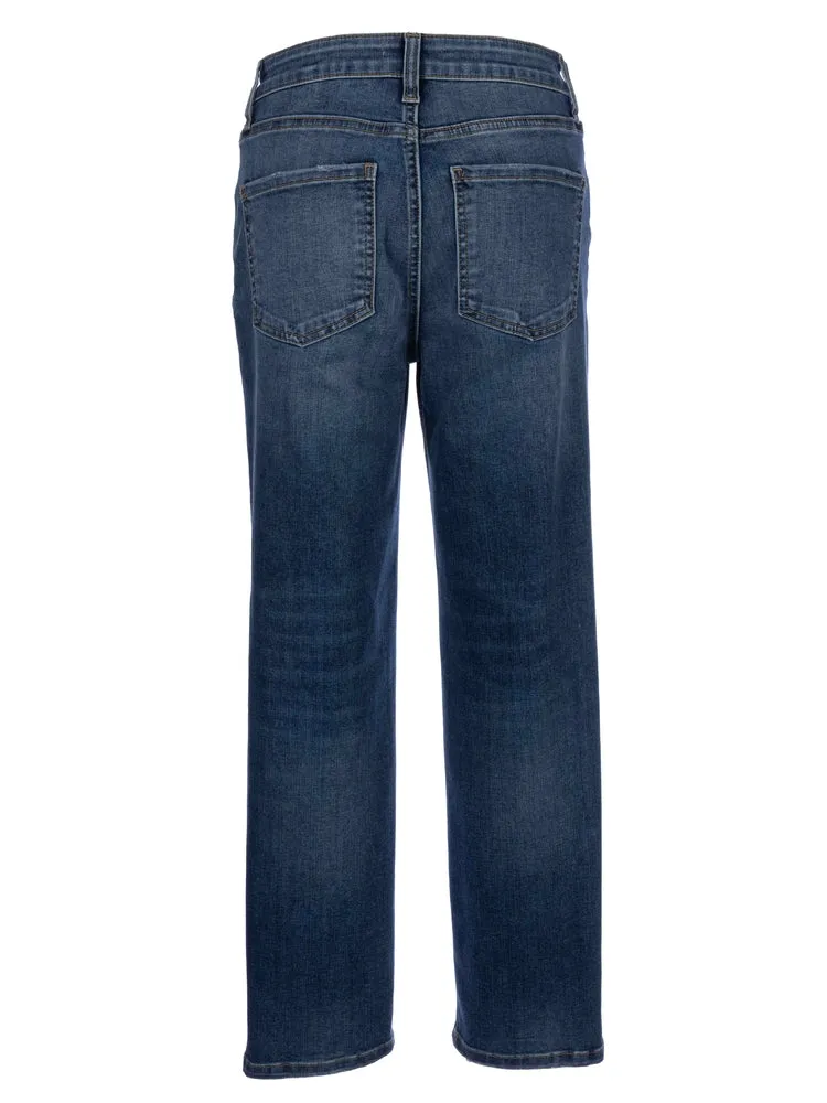 The Elizabeth High Rise FabAb Straight - Dainty Wash