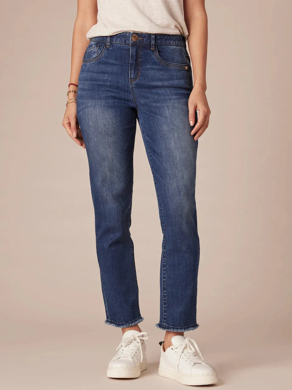 The Laurie "Ab"Solution High Rise Slim Straight Jeans