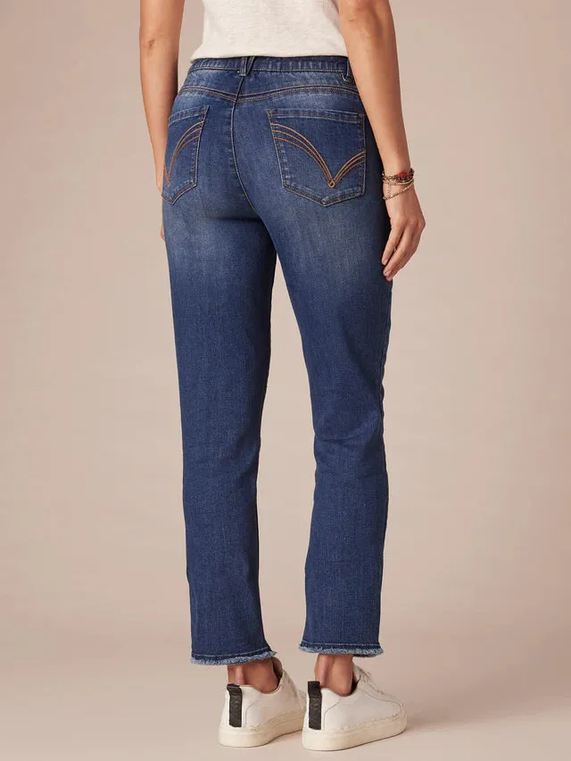 The Laurie "Ab"Solution High Rise Slim Straight Jeans