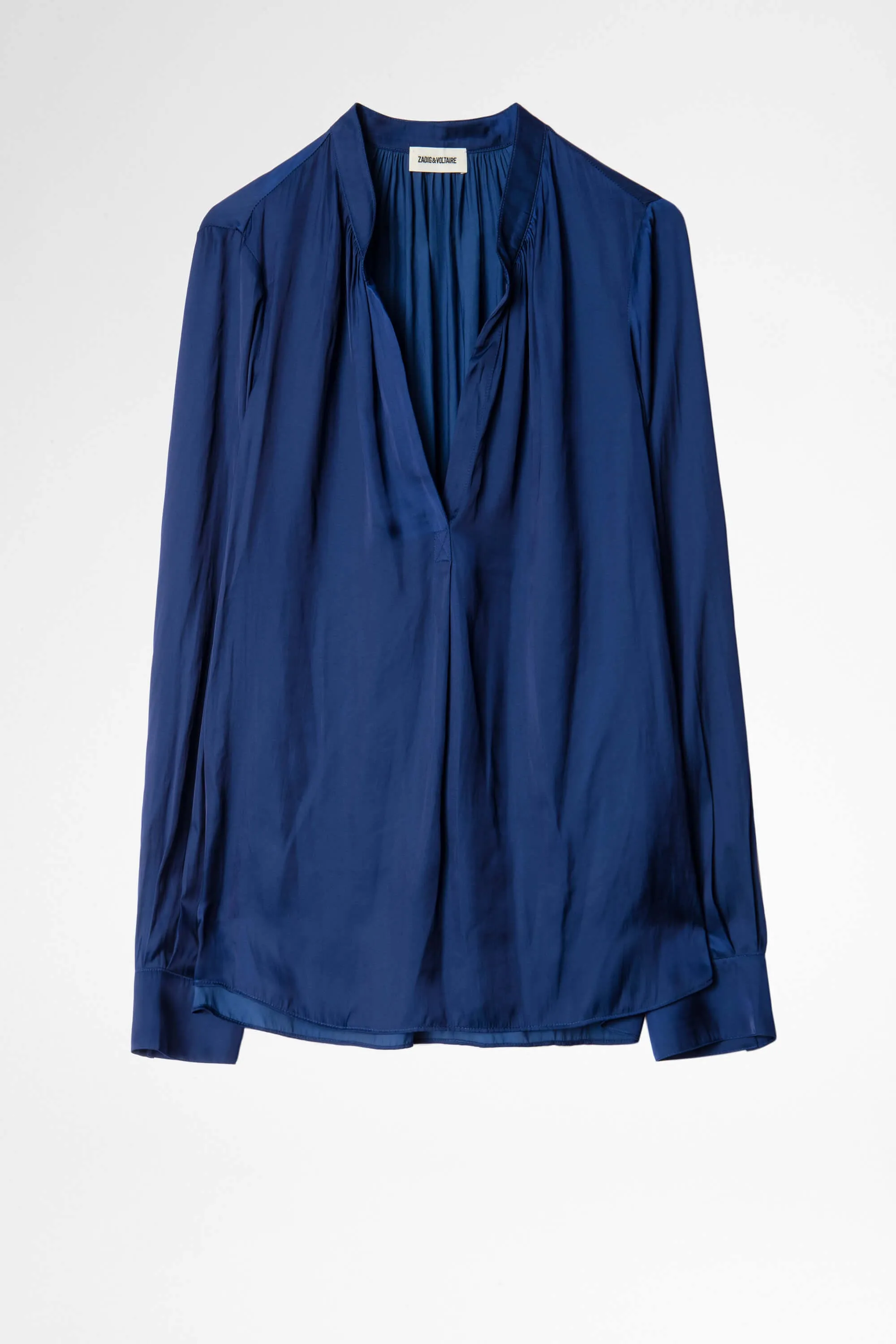 Tink Satin Tunic - Bleu De Chine
