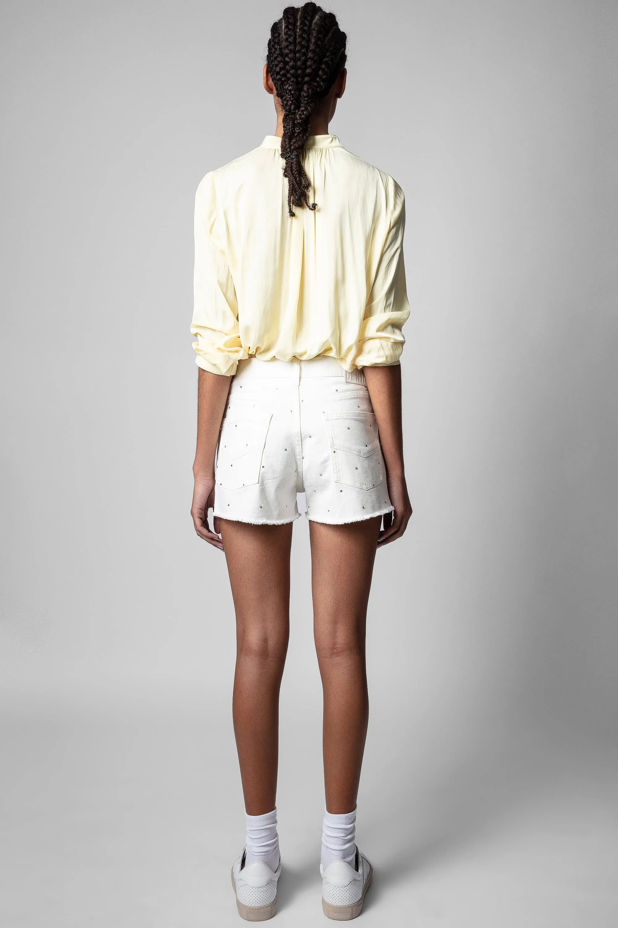 Tink Satin Tunic - Butter