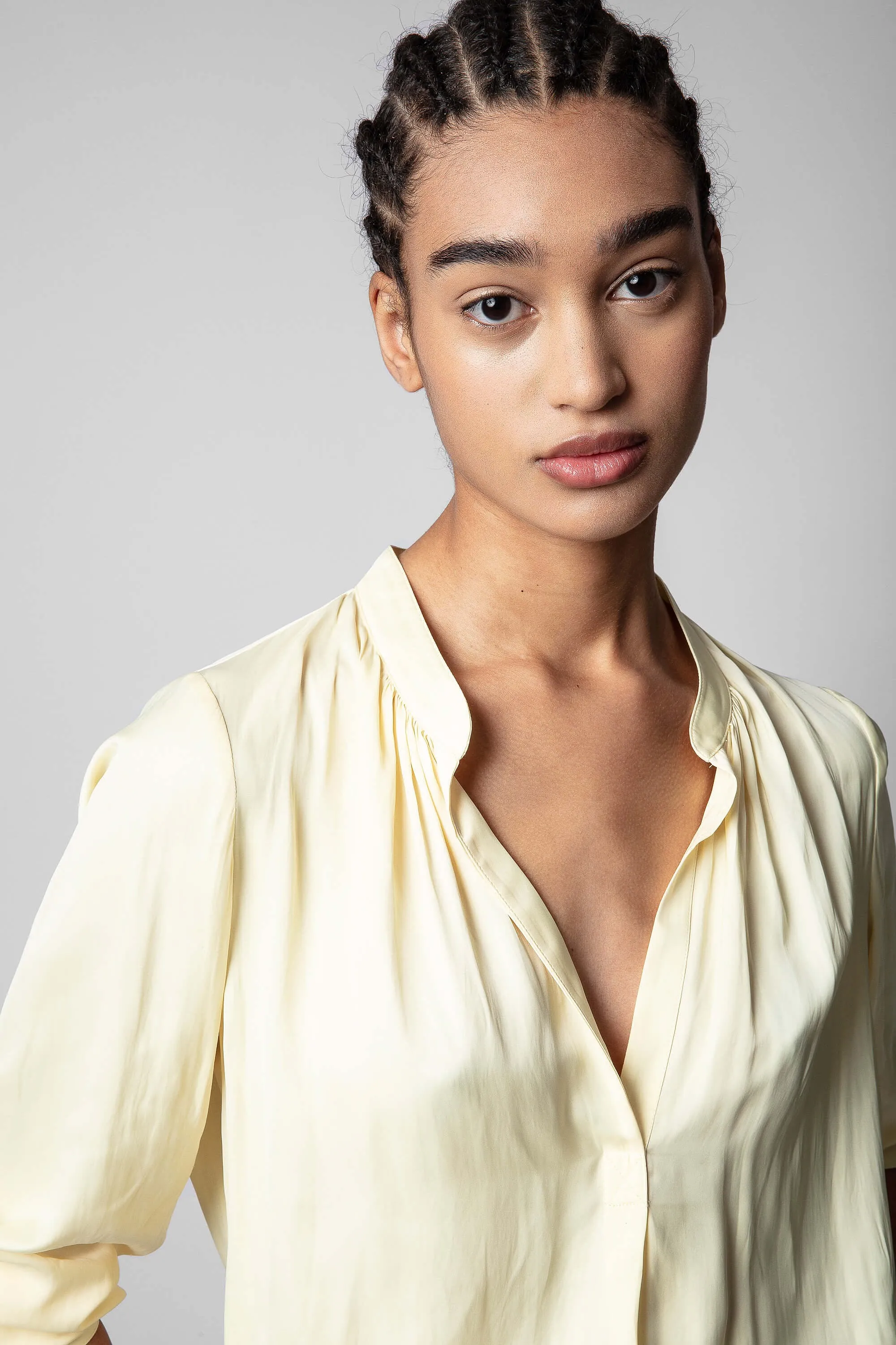 Tink Satin Tunic - Butter