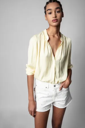 Tink Satin Tunic - Butter