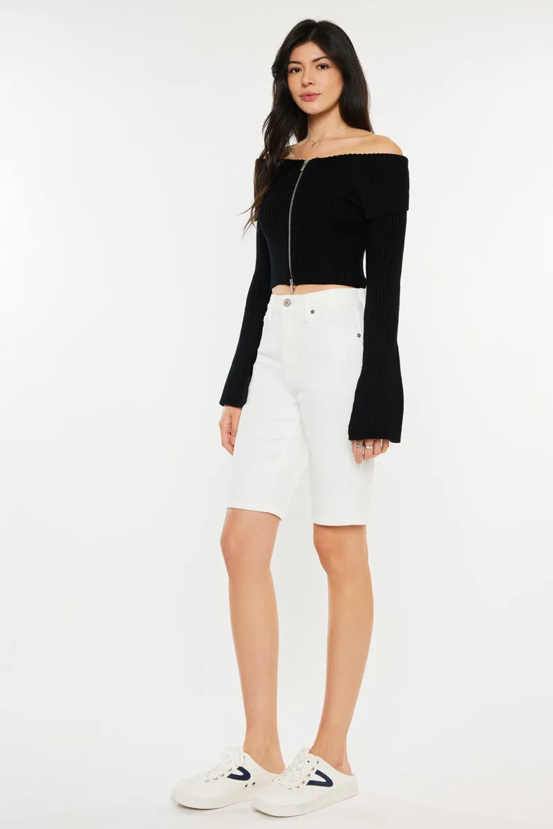 Trevora High Rise Bermuda Shorts