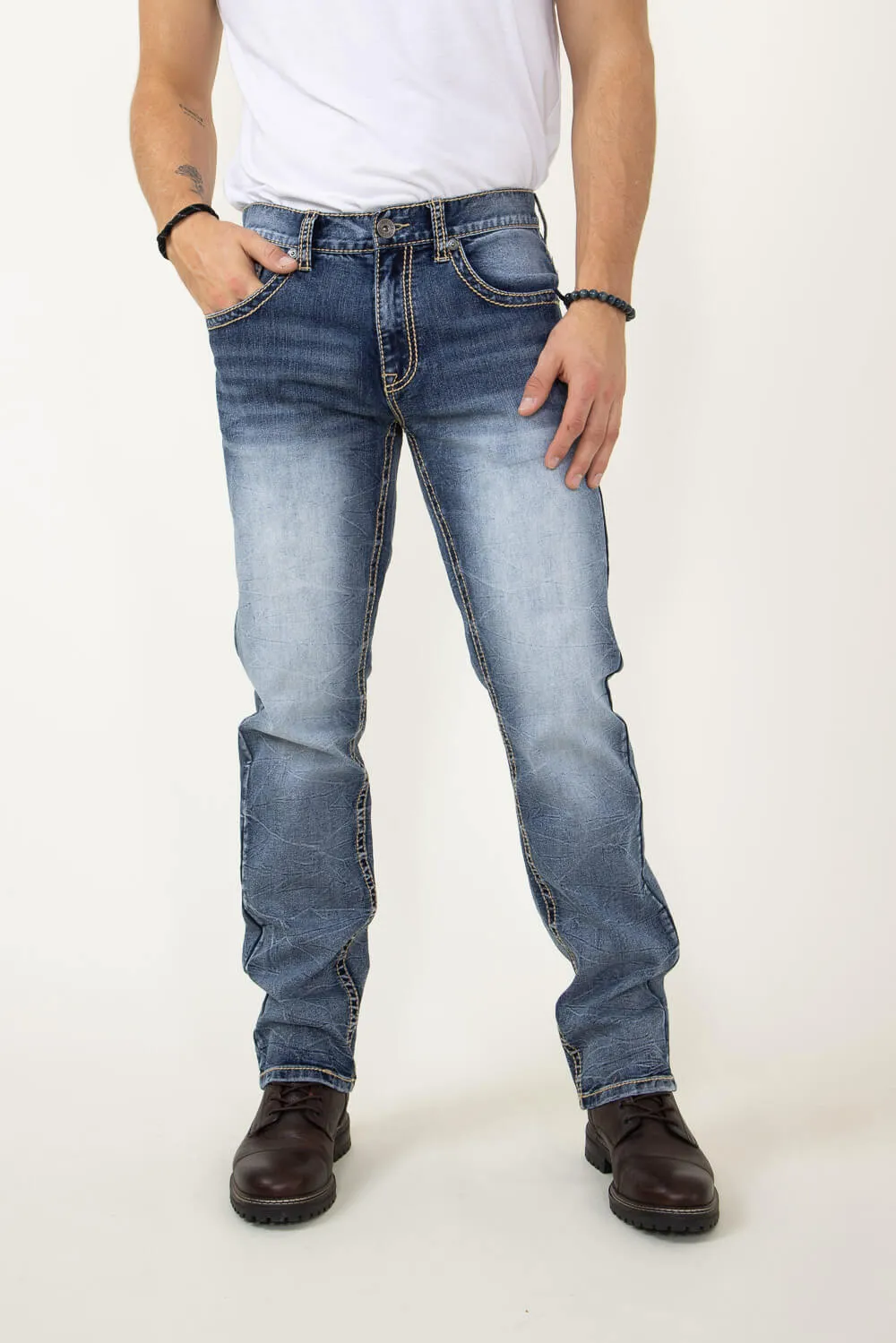 True Luck Hiroki Straight Jeans for Men | TL21092918