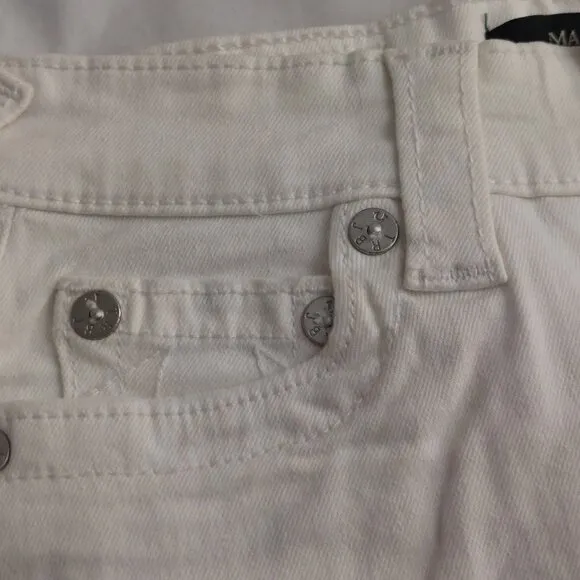 True Religion Brand Jeans White Denim Maisie High Rise Shorts NWT $129