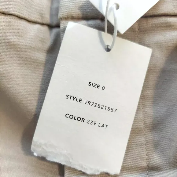 Vince Womens Shorts Size 0 Latte Coin Pocket Bermuda Stretch Cotton New