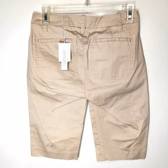 Vince Womens Shorts Size 0 Latte Coin Pocket Bermuda Stretch Cotton New
