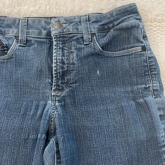 Vintage 90s NYDJ flare mom Jeans lift tuck slimming cotton stretch women size 6