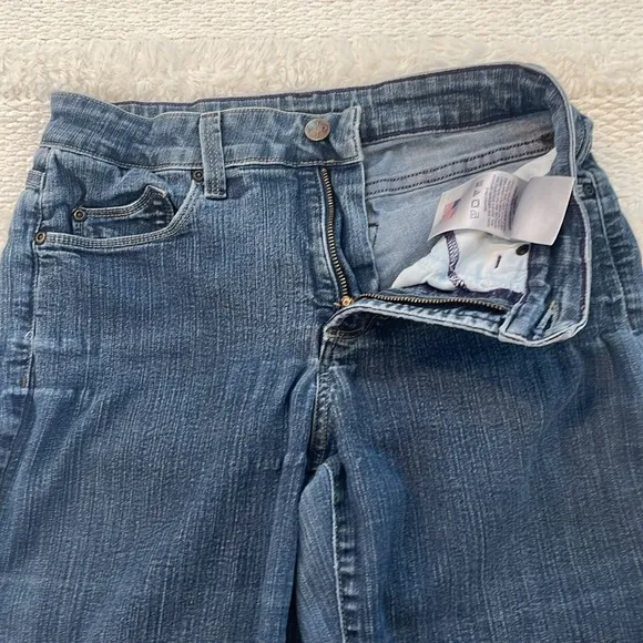 Vintage 90s NYDJ flare mom Jeans lift tuck slimming cotton stretch women size 6
