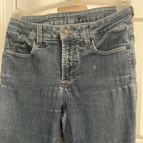 Vintage 90s NYDJ flare mom Jeans lift tuck slimming cotton stretch women size 6