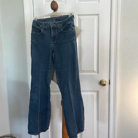 Vintage 90s NYDJ flare mom Jeans lift tuck slimming cotton stretch women size 6