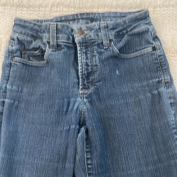 Vintage 90s NYDJ flare mom Jeans lift tuck slimming cotton stretch women size 6