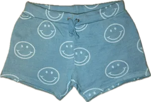 Vintage Havana- Bermuda Blue Allover Smiley Shorts