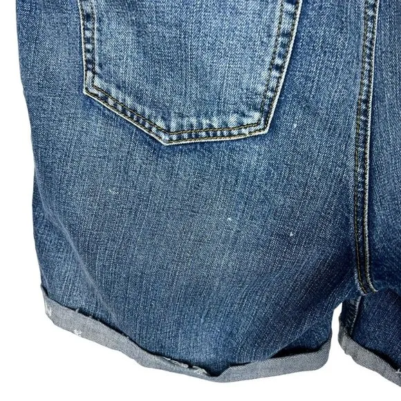 We The Free Medium Wash Rolled Cuff Denim Shorts 31