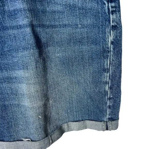 We The Free Medium Wash Rolled Cuff Denim Shorts 31