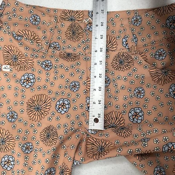 Wild Rye Shorts Womens 4 Freel Mountain Bike Short Bermuda Orange Floral EUC