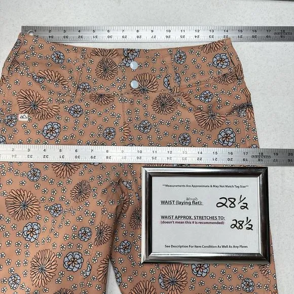 Wild Rye Shorts Womens 4 Freel Mountain Bike Short Bermuda Orange Floral EUC