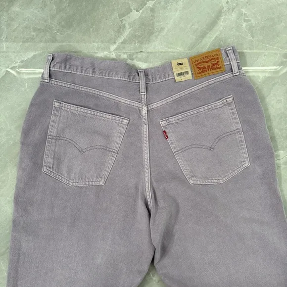 Women's Levi's Purple '94 Baggy Mid-Rise Straight Leg Jeans 100% Cotton 32 x 31