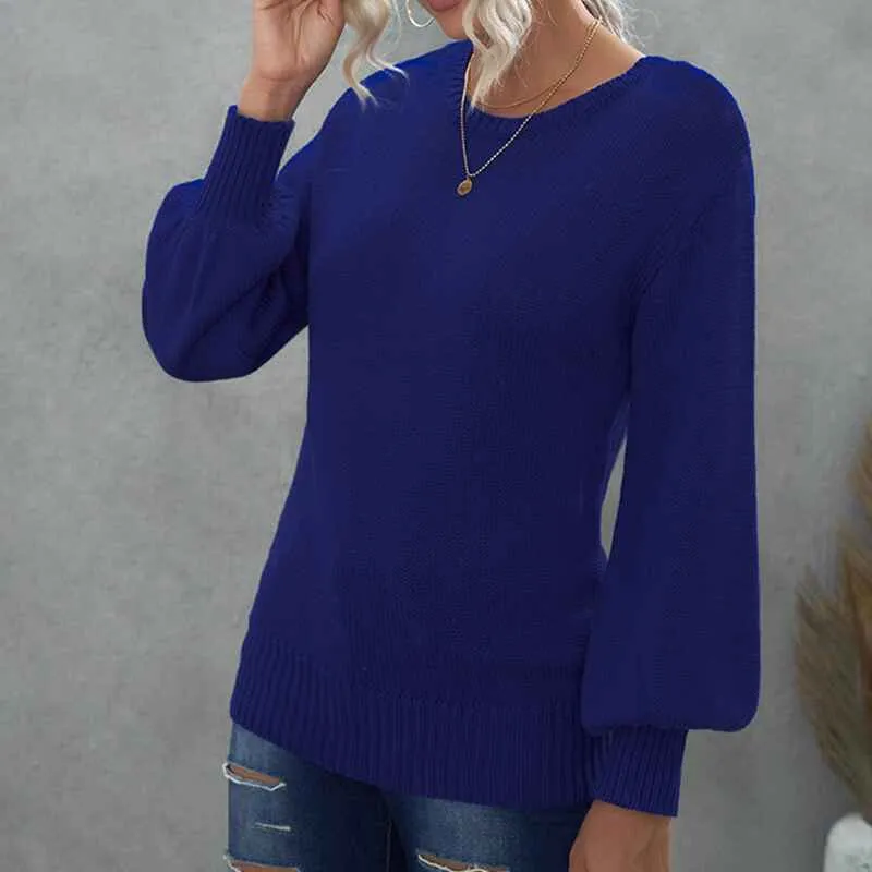 Womens Oversized Sweaters Winter Sexy Open Back Pullover Sweater Chunky Cable Knit Tops K174