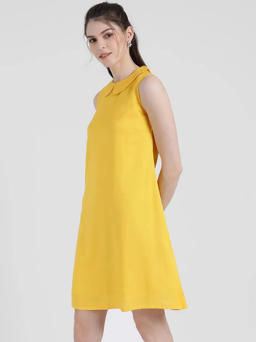 Yellow Solid A-Line Tunic