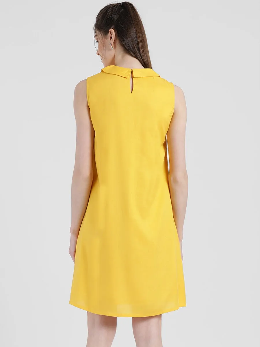 Yellow Solid A-Line Tunic
