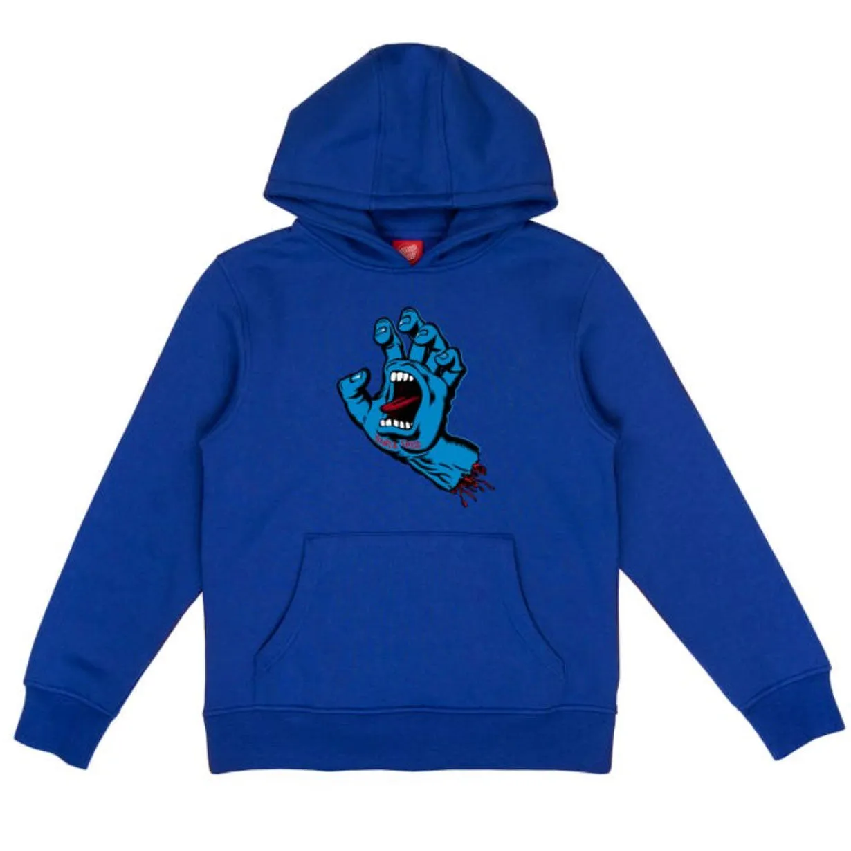 Youth Screaming Hand Hood Cobalt